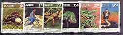 Zaire 1987 Reptiles set of 6 unmounted mint, SG 1273-78*