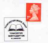 Postmark - Great Britain 2002 cover with 'Towcester Book Shop' illustrated cancel