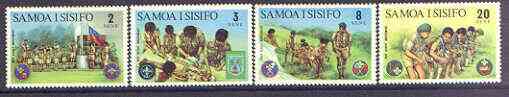 Samoa 1973 Boy Scout Movement set of 4 unmounted mint, SG 405-08