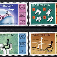 Barbuda 1981 International Year of the Disabled set of 4 unmounted mint, SG 576-9