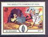 St Vincent 1989 Goofy with Briolette Diamond 5c from Walt Disney India 89 set, SG 1172 unmounted mint*