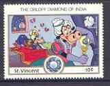 St Vincent 1989 Clarabella with Orloff Diamond 10c from Walt Disney India 89 set, SG 1173 unmounted mint*