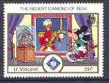 St Vincent 1989 Mickey Mouse & Regent Diamond 25c from Walt Disney India 89 set, SG 1174 unmounted mint*