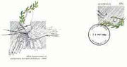 Australia 1986 25th Anniversary of Amnesty International 33c postal stationery envelope with first day cancellation