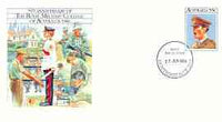 Australia 1986 75th Anniversary of Royal Military College 33c postal stationery envelope with first day cancellation