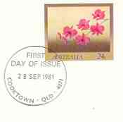 Australia 1981 The Cooktown Orchid 24c postal stationery envelope with first day cancellation