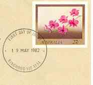 Australia 1982 The Cooktown Orchid 27c postal stationery envelope with first day cancellation