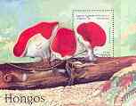 Sahara Republic 1997 Mushrooms perf m/sheet unmounted mint