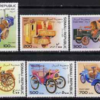 Somalia 1997 Old Cars complete perf set of 6 values unmounted mint