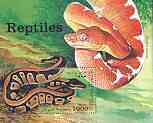 Somalia 1998 Reptiles (Python) perf m/sheet unmounted mint