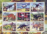 Kyrgyzstan 2001 Dinosaurs & Minerals perf sheetlet containing set of 9 values, unmounted mint