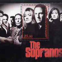 Amurskaja Republic 2001 The Sopranos (TV Gangsters) perf m/sheet unmounted mint