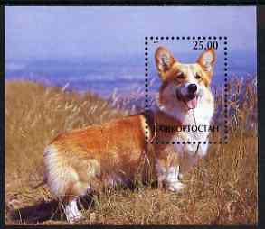 Bashkortostan 2001 Dogs perf m/sheet unmounted mint (Corgi)