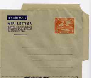 Aerogramme - British Guiana 1945/50 12c orange (Market) Air letter sheet, unused and virtually pristine