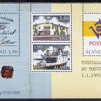 Aland Islands 1993 Postal Autonomy m/sheet unmounted mint, SG MS 65