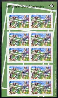 Aland Islands 1998 Tennis Tour self-adhesive sheetlet containing 10 stamps unmounted mint, as SG 139