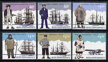 Ross Dependency 1995 Antarctic Explorers set of 6 unmounted mint SG 32-37