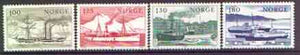 Norway 1977 Coastal Shipping set of 4 unmounted mint, SG 800-803