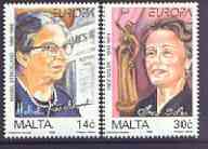 Malta 1996 Europa - Famous Women set of 2 unmounted mint, SG 1016-17