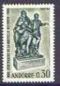 Andorra - French 1967 Centenary of New Reform (Statue of Dancers) unmounted mint, SG F201*