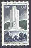 France 1969 Anniversary of Resistance & Liberation - Memorial & Battle of Mont Mouchet 45c unmounted mint, SG 1836