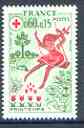 France 1975 Red Cross Fund - Child on Swing 60c+15c unmounted mint, SG 2098