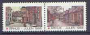 Cinderella - Denmark (Arhus) 1988 Christmas Red Cross se-tenant set of 2 perf labels produced by Arhus Red Cross unmounted mint