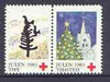 Cinderella - Denmark (Thisted Thy) 1983 Christmas Red Cross se-tenant set of 2 perf labels produced by Thisted Thy Red Cross