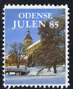 Cinderella - Denmark (Odense) 1985 Christmas perf label produced by Odense Scouts