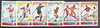 Afghanistan 1996 Football World Cup perf set of 6 values unmounted mint*