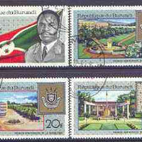 Burundi 1967 First Anniversary of Republic set of 4 fine cto used, SG 329-32