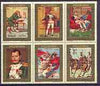 Oman 1971 First Death Anniversary of De Gaulle opt'd on 150th Death Anniversary of Napoleon perf set of 6 (red opt) slight disturbance to gum