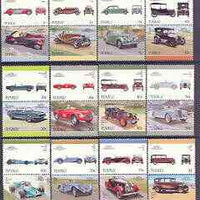 Tuvalu 1987 Cars #5 (Leaders of the World) set of 24 unmounted mint, SG 446-69