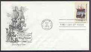 United States 1970 350th Anniversary of Pilgrim Fathers on illustrated cover with first day cancel, SG 1416