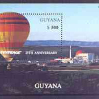 Guyana 1996 25th Anniversary of Greenpeace (Hot Air Balloons) perf m/sheet unmounted mint