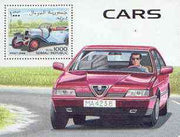 Somalia 1998 Cars perf m/sheet (showing Old & New Alfa Romeo) unmounted mint