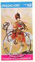 Nagaland 1978 Coronation 25th Anniversary imperf souvenir sheet (mounted Guardsman) cto used