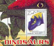 Somalia 2001 Dinosaurs perf m/sheet #1 containing one value (Head only) unmounted mint