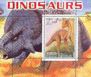 Somalia 2001 Dinosaurs perf m/sheet #2 containing one value unmounted mint