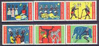 Burkina Faso 1986 Dodo Carnival perf set of 6 unmounted mint, SG 841-46