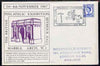 Postmark - Great Britain 1967 cover for Britsh Philatelic Exhibition (1st Day with Marble Arch in purple) with Mounted Postal Rider illustrated cancel (cover slightly grubby)