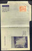 Aerogramme - British Guiana 1945/50 12c orange (Market) Air letter sheet illustrated with Kaieteur Falls, folded,but unused