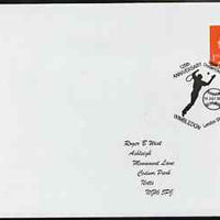 Postmark - Great Britain 2002 cover for 125th Anniversary of Wimbledon Championships illustrated with the Tennis Player