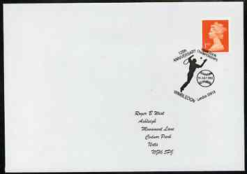 Postmark - Great Britain 2002 cover for 125th Anniversary of Wimbledon Championships illustrated with the Tennis Player