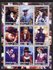 Benin 2002 Classic Movie Stars perf sheet containing set of 9 values unmounted mint