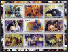 Congo 2002 Paintings of Horses perf sheet containing set of 9 values unmounted mint