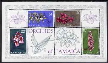 Jamaica 1973 Orchids perf m/sheet unmounted mint , SG MS379