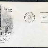 United States 1955 'The Old Man of the Mountain' 3c on illustrated cover with first day cancel, SG 1070