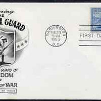 United States 1953 National Guard on illustrated cover with first day cancel, SG 1014