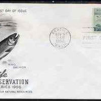 United States 1956 Wild Life Conservation on illustrated cover with first day cancel, SG 1081